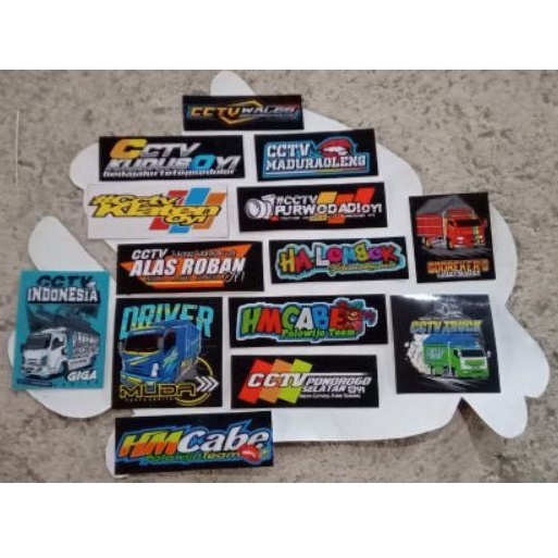 stiker cctv truk murah - stiker truk mania bijian - stiker truk cabe - stiker maniak truk canter