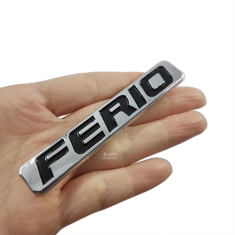1pc Stiker Emblem Logo CIVIC Ferio Bahan ABS Warna Emas Untuk Bagasi Belakang Mobil HONDA Ferio
