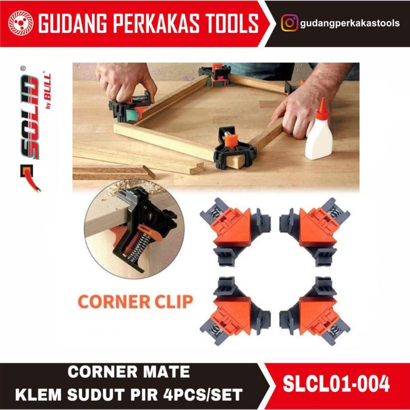 Bull Klem sudut pir / corner matte clamp SOLID SLCL01-004