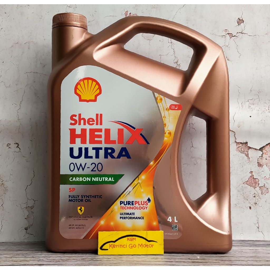 SHELL HELIX ULTRA 0W-20 4L CARBON NEUTRAL FULL SYNTHETIC OLI MESIN