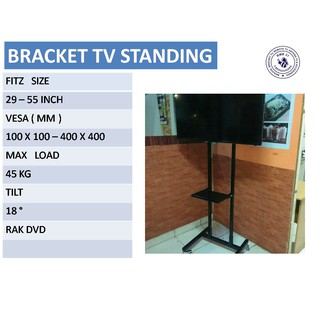 Bracket TV LED LCD Standing Adjustable 55 50 49 45 43 40 32 Inch