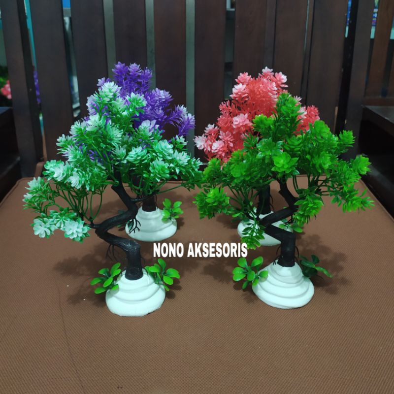 Tanaman plastik hiasan aquarium akuarium aquascape bonsai