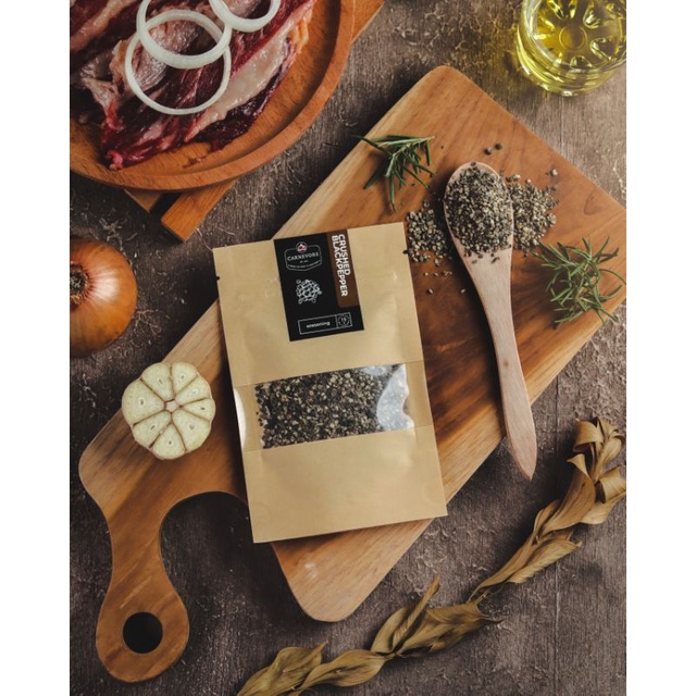 

Crushed Blackpepper / Lada Hitam Tumbuk Kasar 15gr