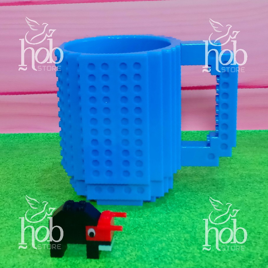 Mug Gelas Lego Brick Style Blocks