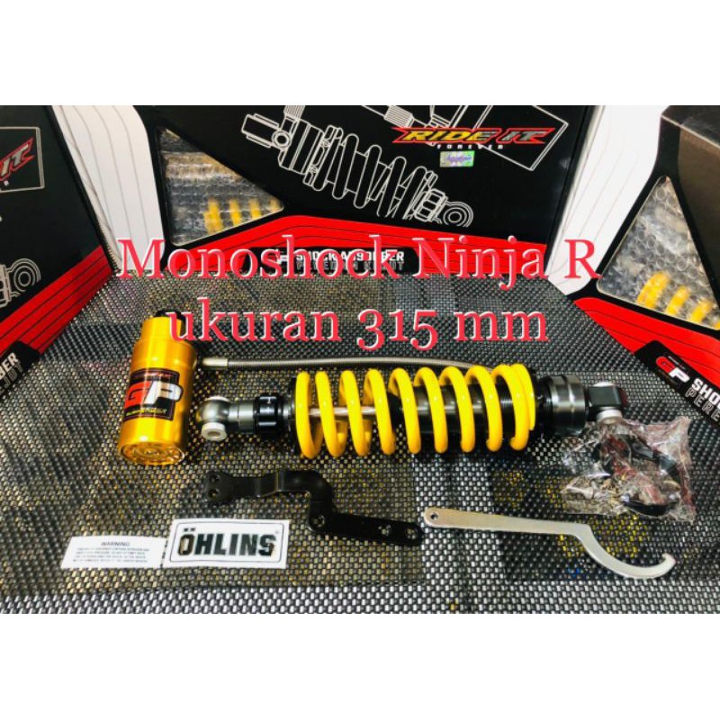 MONOSHOCK NINJA R DAN RR 150 REBOUND TABUNG PISAH MONO SHOCK not ohlins moto1 gazi yss