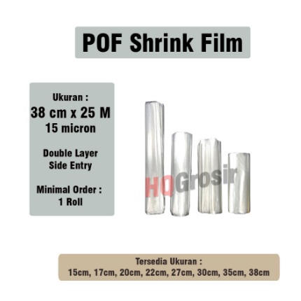 

Plastik Shrink Film / POF Shrink [Kemasan 25 METER]