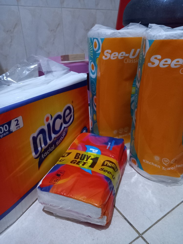 Plenty Travel Pack Tissue Premium [2 Ply/75 Sheet] - Buy 1 Get 1