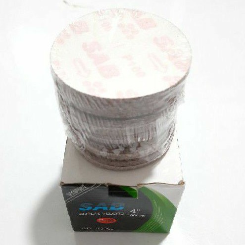 Amplas Bulat grit 100 Velcro 4&quot; Harga Per Kotak (F642K)