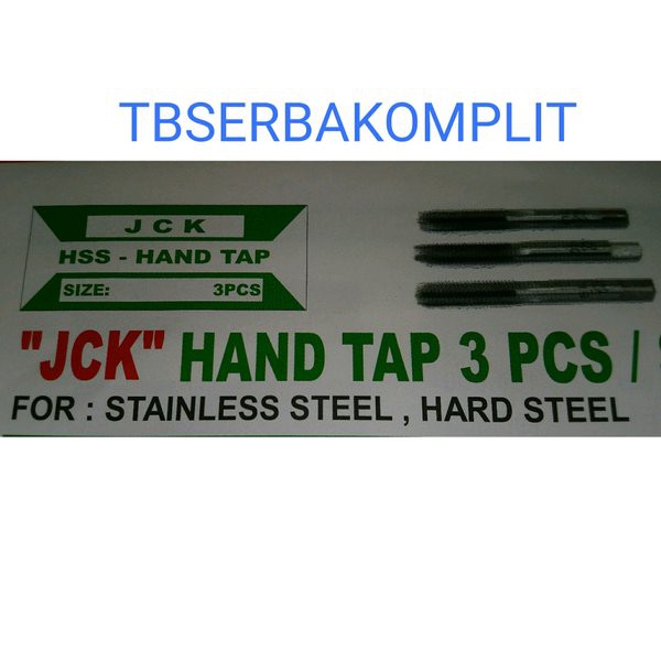 Handtap M13x1.25 JCK For Stainless Steel SS Hard Steel Hand Tap M13 x 1.25 ukuran M 13 x 1.25 Alat