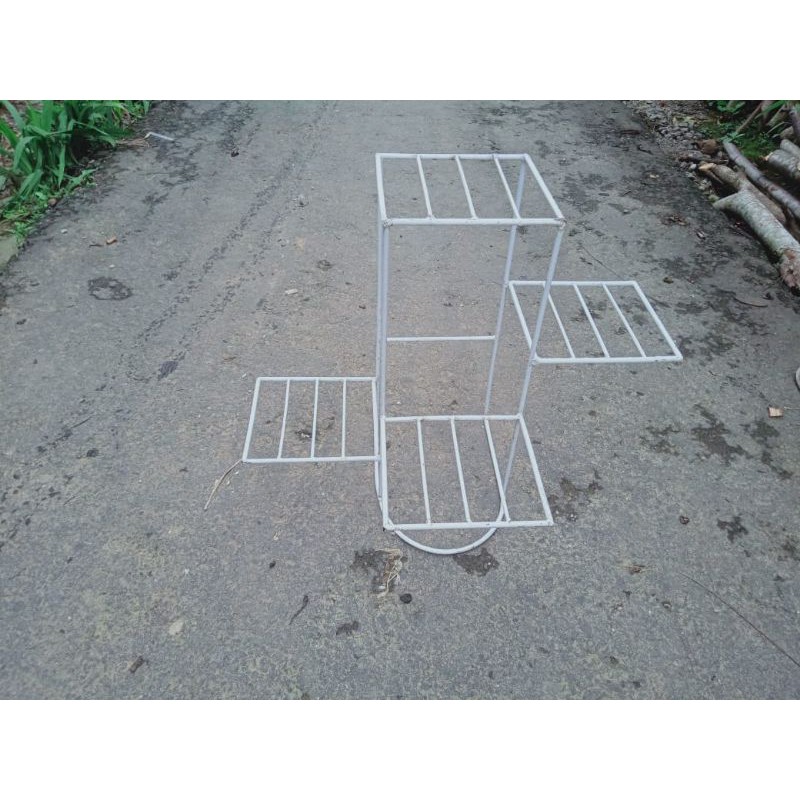 rak bunga besi stand pot rak susun REALPICT