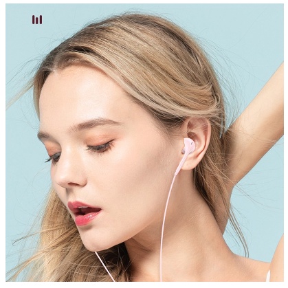 Headset Earphone H11 In Ear 3.5mm Plug Macaron Headphone