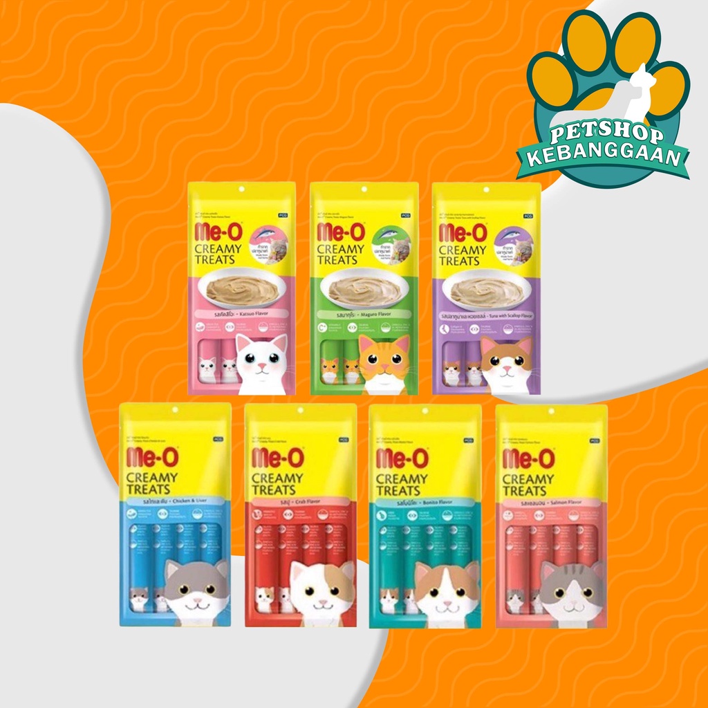 Makanan Kucing Meo Creamy Treats 60gr Snack Treat Cemilan