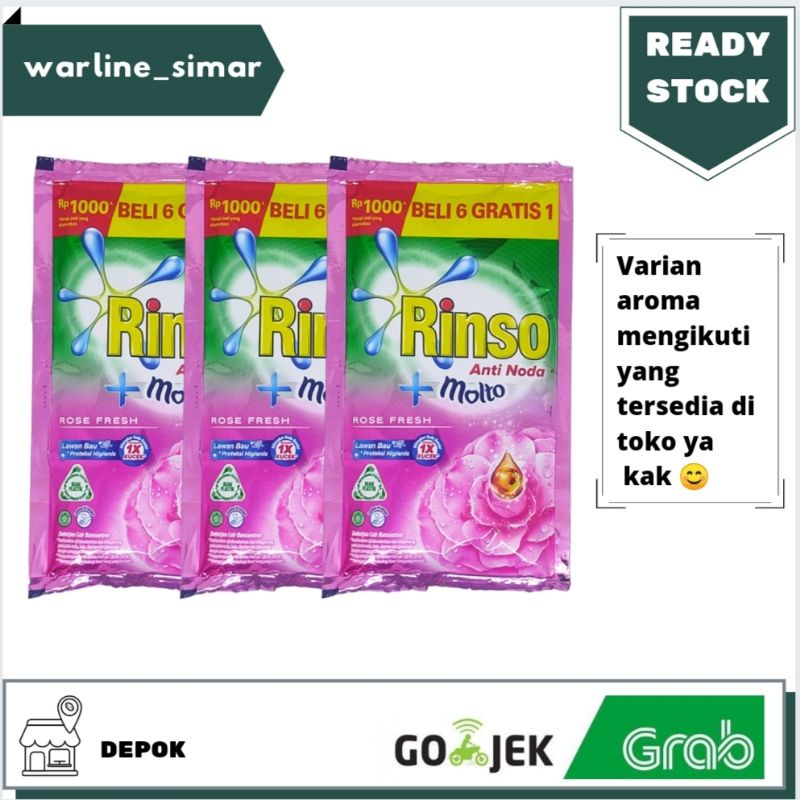 Rinso Cair Anti Noda Sabun Cuci Baju Sachet 40ml