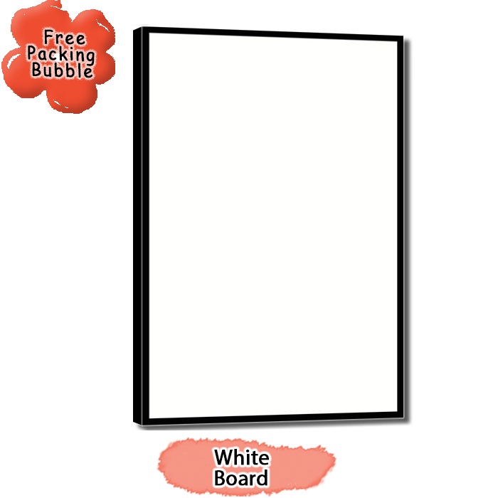 

White Board Melamin / Papan Tulis Putih Ukuran 20x30 cm