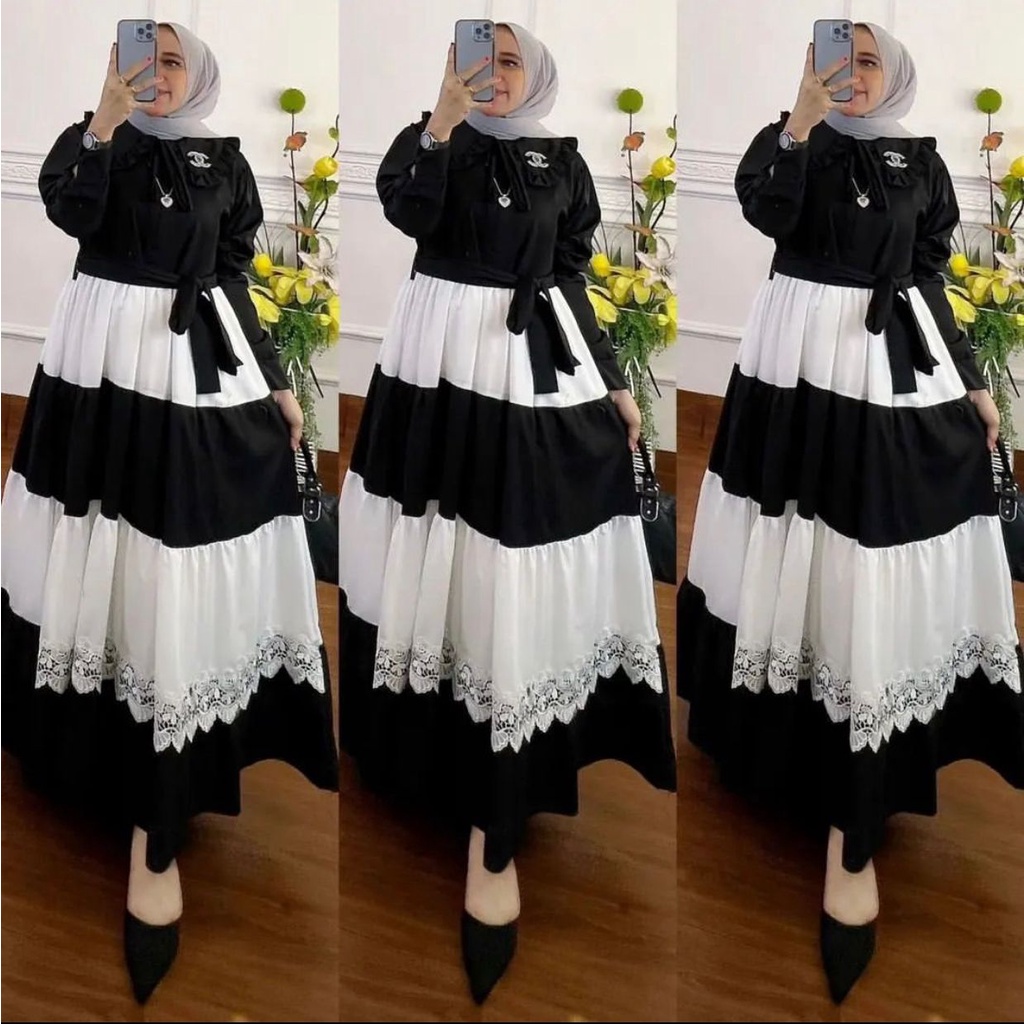 YUNA MAXY FREE BROSS - DRESS MUSLIM KONDANGAN - MAXI DRESS WANITA