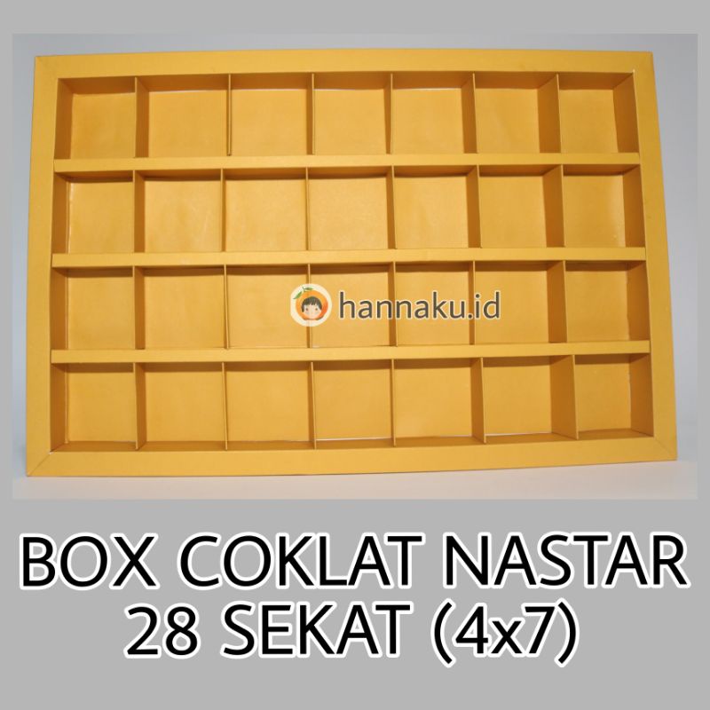 

BOX SEKAT UNTUK COKLAT / NASTAR 28 SEKAT