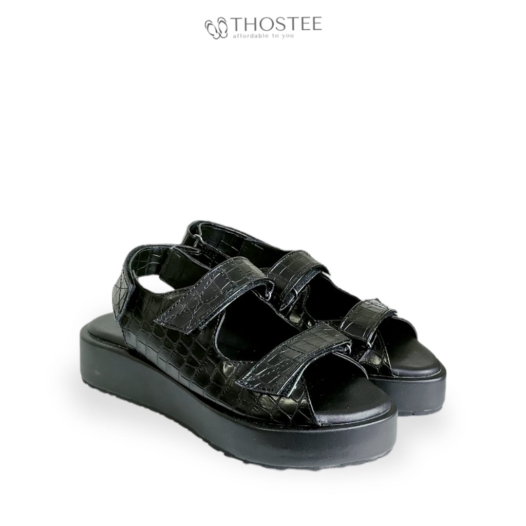 Sandal Platform Wanita Thostee Croco Emily pusatmode54321