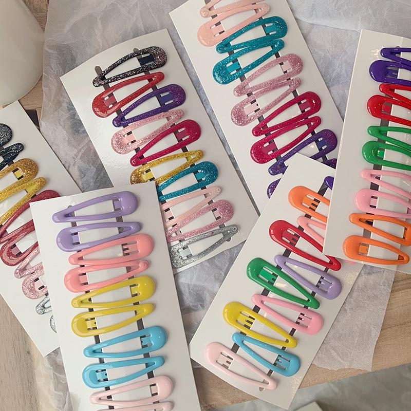 10Pcs Set Jepit Rambut Candy Warna Model Korea Warna Warni 10Pcs Set Jepit Rambut Candy Warna Model Korea Warna Warni
