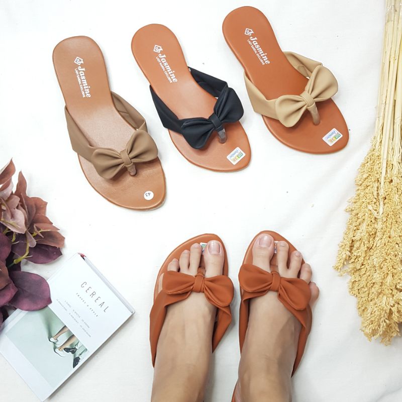 41-43 JEPIT Big size besar Sandal jasmine JUMBO  (a089)