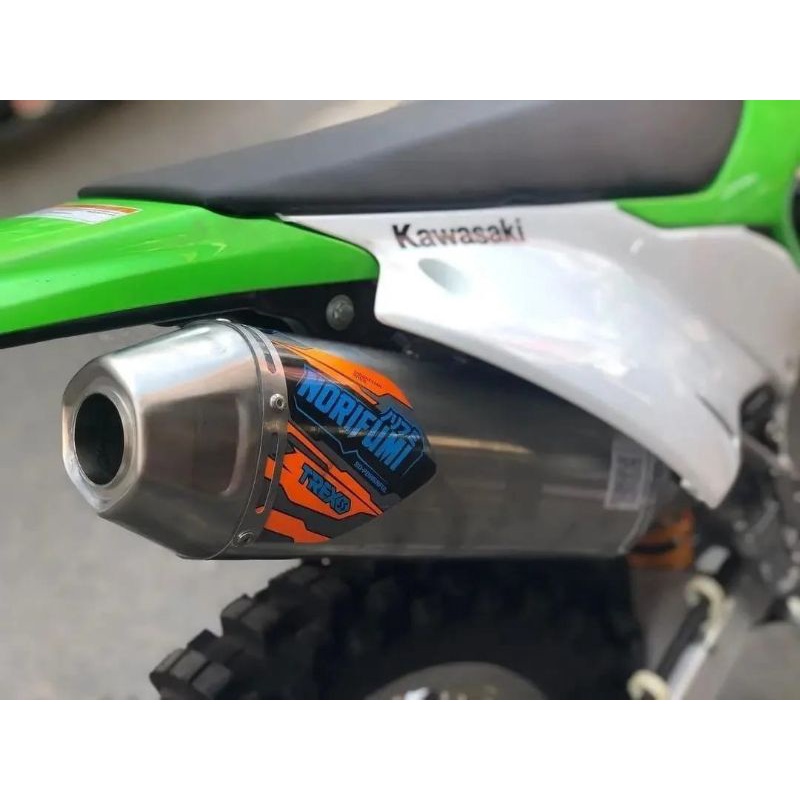 KNALPOT RACING NORIFUMI TREXX SS KLX 230 ORIGINAL KLX230 FULL STAINLESS STEEL ORI ASLI