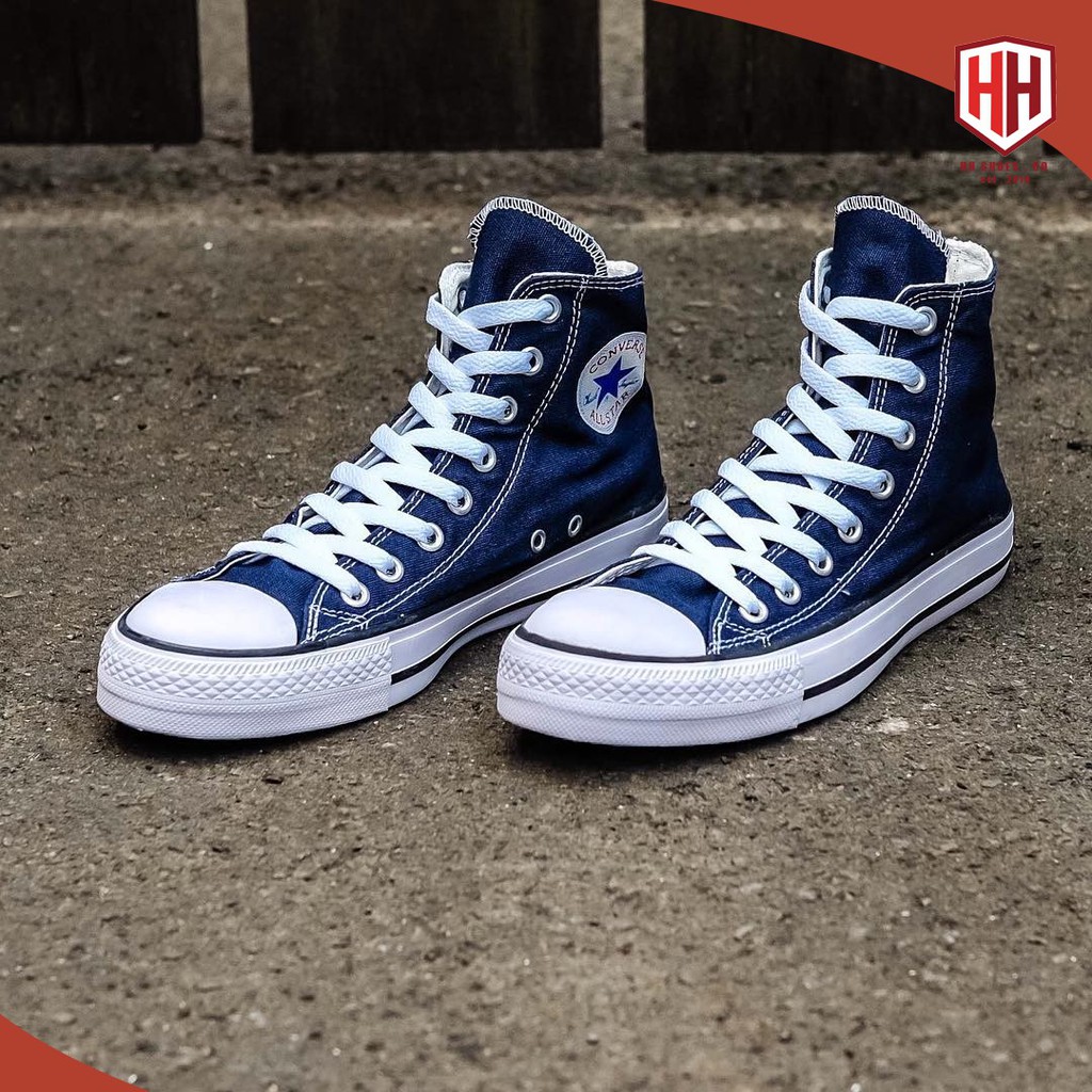 Hot Sale Sepatu Converse All Star High Navy Blue / Biru Dongker Grade Original