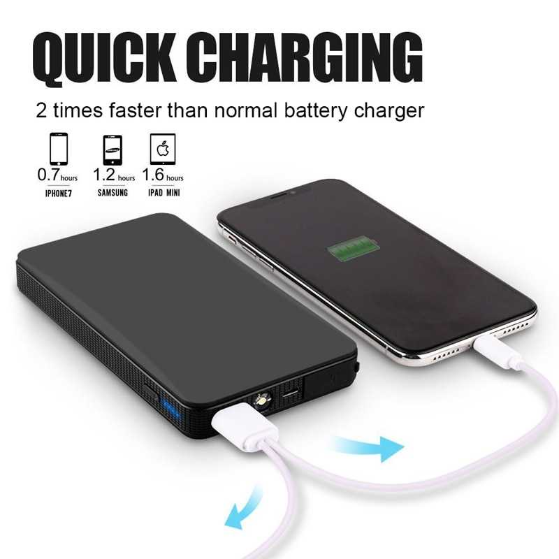 OTOHEROES USB Power Bank Car Jump Starter Flashlight 10000mAh - K21