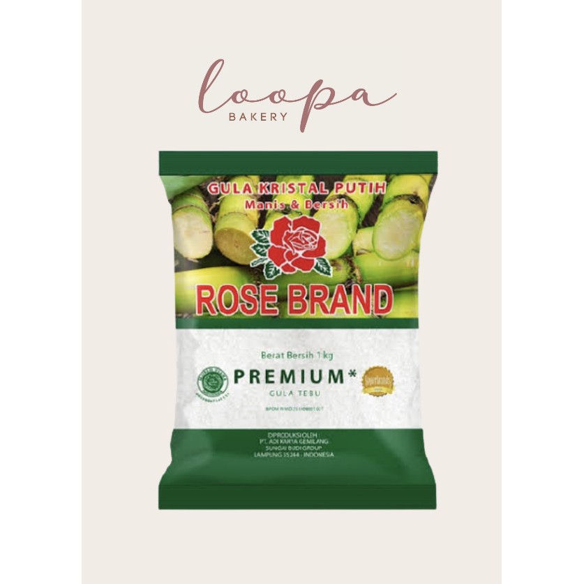 

Rose Brand Gula Tebu Premium 1000 g / 1 kg