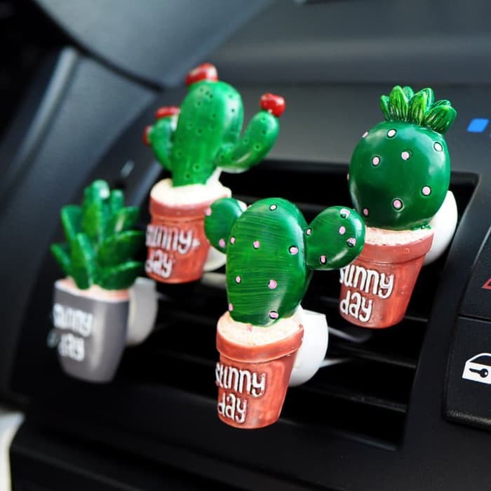 Parfum Pengharum Mobil Karakter Kaktus Lucu