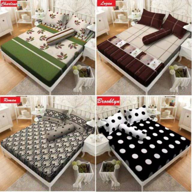 Sprei Kintakun Dluxe Queen Size Minimalis Edition Uk 160 X 200