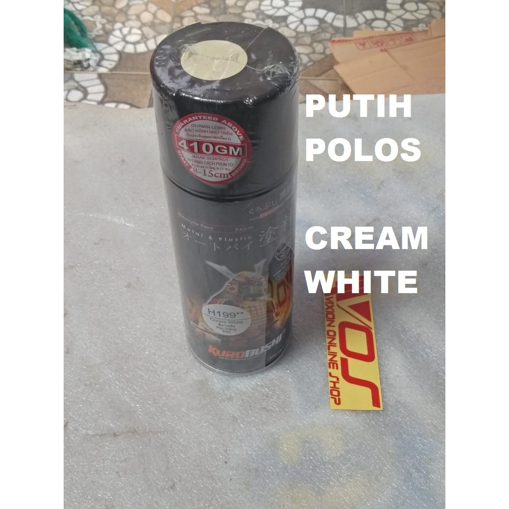 CAT KALENG SEMPROT PYLOK MERK SAMURAI 400ML PUTIH PEARL METALICH 196**