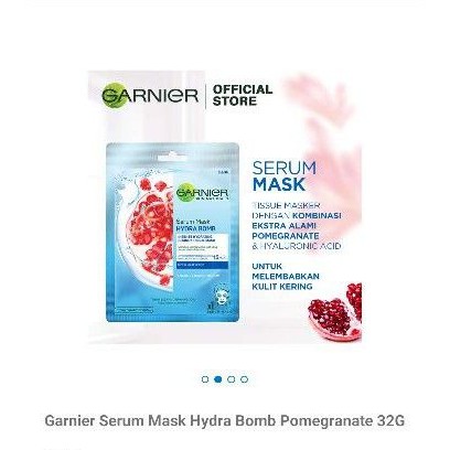 Garnier mask hydra bomb pomegranate