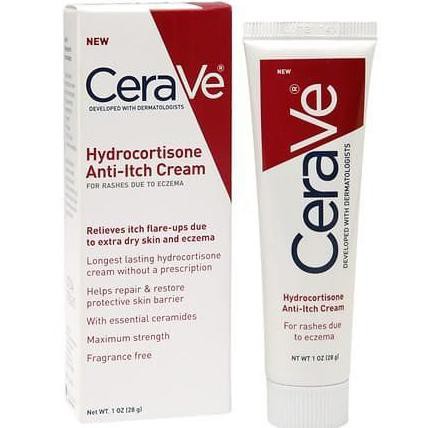 ((BISA COD)) Cerave Hydrocortisone Anti itch Cream | Salep eksim, psoriasis, gatal GRATIS ONGKIR