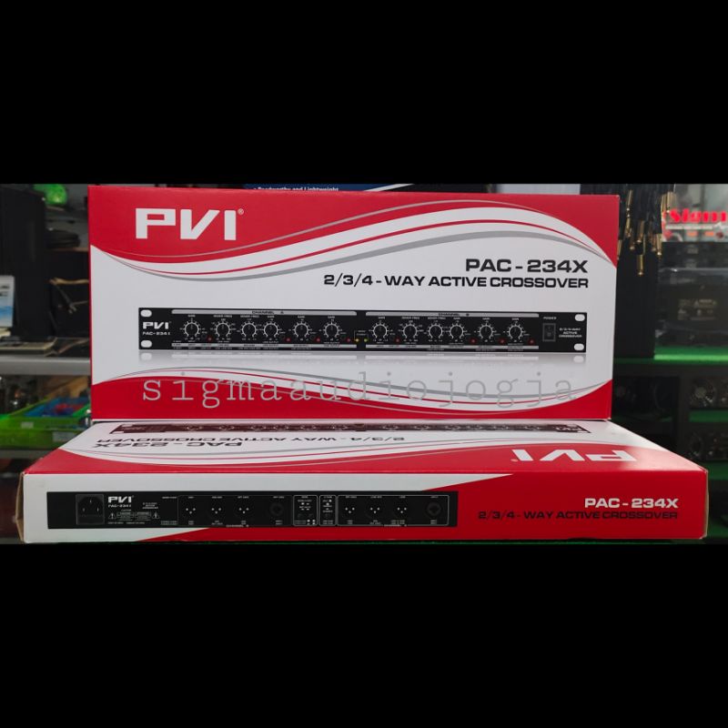 Crossover PVI PAC 234X 2 Way 3 Way 4 Way Cross Aktif Pac-234x