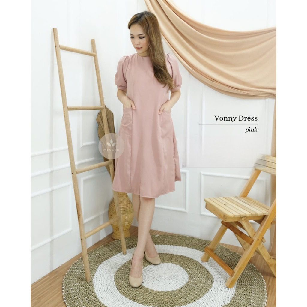 Dress Wanita Baju Gaun Pesta Perempuan Dres Sexydress Partydress Fashion Cewek CAVALU 226 Vonny