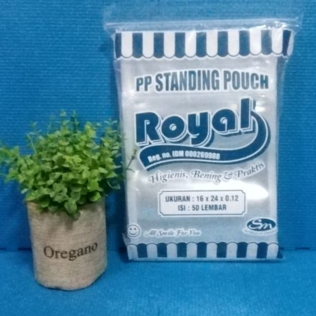 Plastik Standing Pouch Uk. 16x24 isi 50Lbr