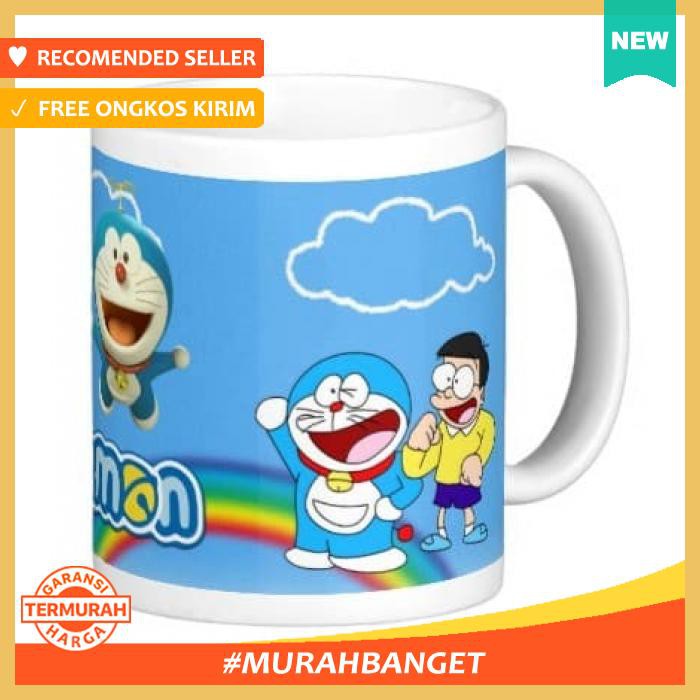 MUG KERAMIK TEMA KARAKTER SPESIAL DORAEMON - PERALATAN MAKAN - GELAS & MUG
