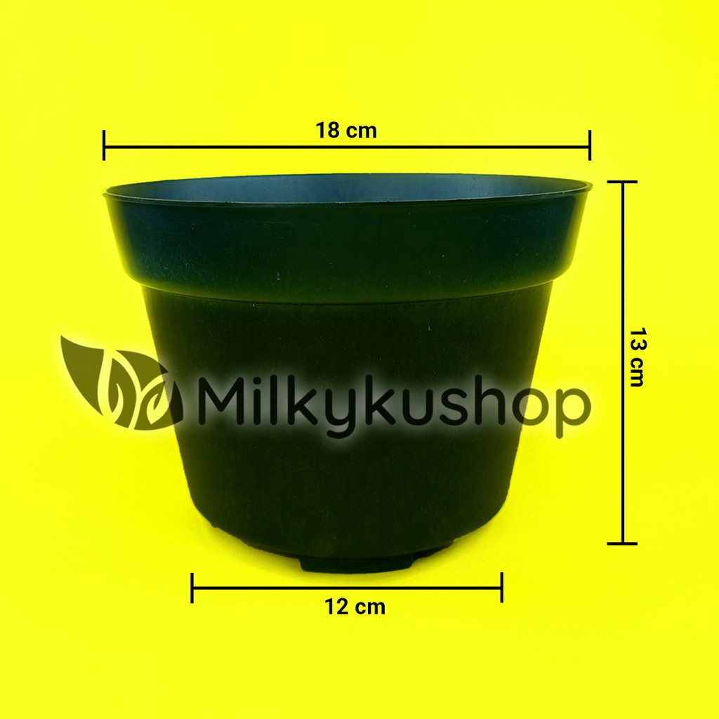 POT PAK TANI P18 HITAM 18 CM - POT BUNGA TANAMAN