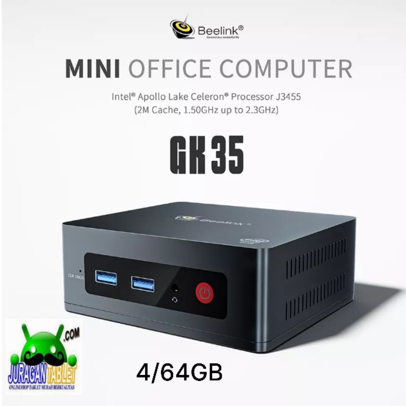 Mini PC Beelink GK35 4/64GB Intel Apollo Lake N3350 Dual HDMI Windows 10 Pro