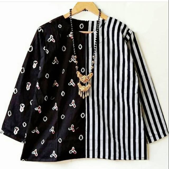 BLUS JUMPUTAN COMBAIN LURIK, Atasan wanita, batik kalimataya, kalimatayashop best seller