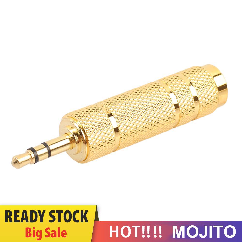 Mojito Adapter Konektor Microphone Audio 6.35mm Female Ke 3.5mm Male