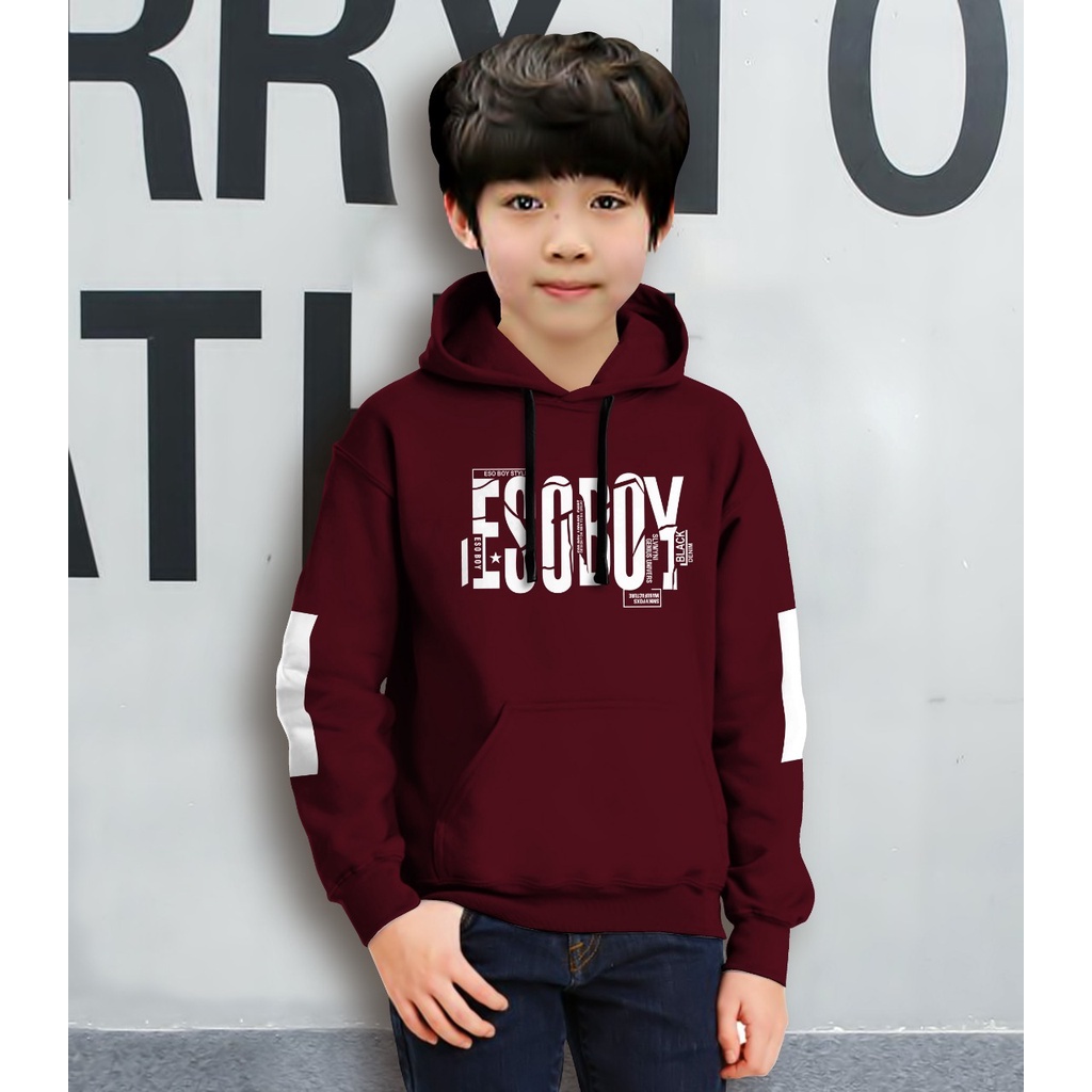 Jaket Anak Laki Laki/Jaket Anak Terbaru/Hoodie Anak Esoboy  Gaming Bahan Fleece Tebal 4-11 TAHUN