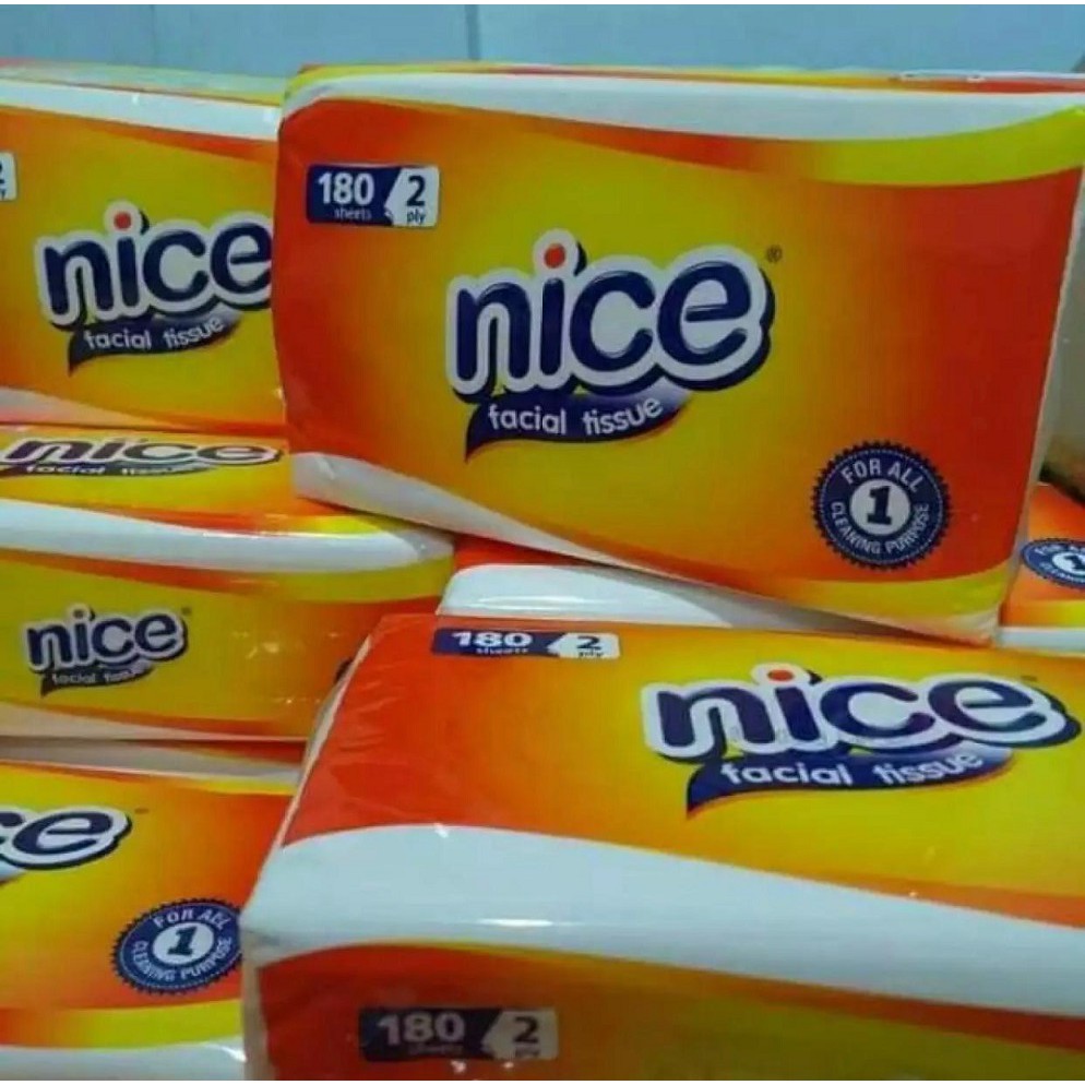 ORIGINAL Tissue NICE 180 sheets 2ply / Tisu Nice / Facial Tissue Mahal