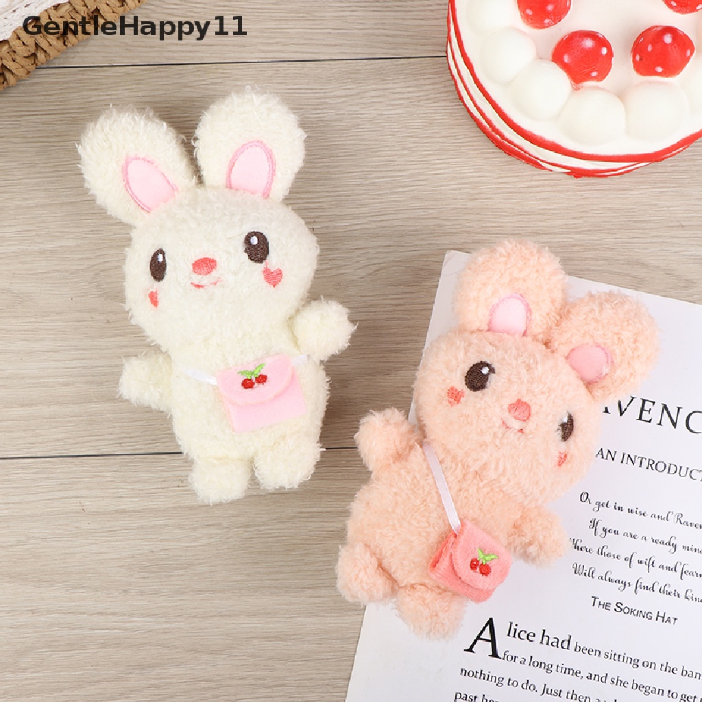 Gentlehappy Gantungan Kunci Boneka Kelinci Bahan Plush Ukuran 13CM