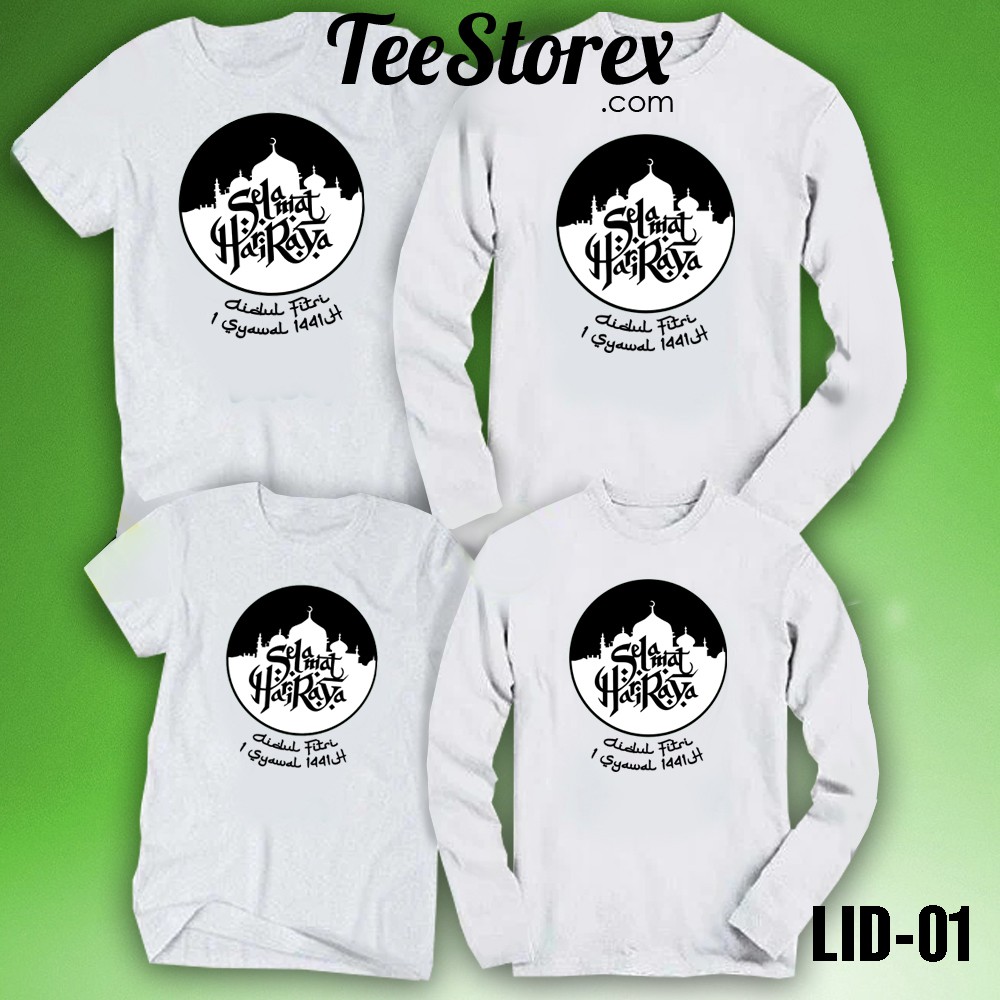Kaos Lebaran Idul Fitri Couple Keluarga Family 1441 H