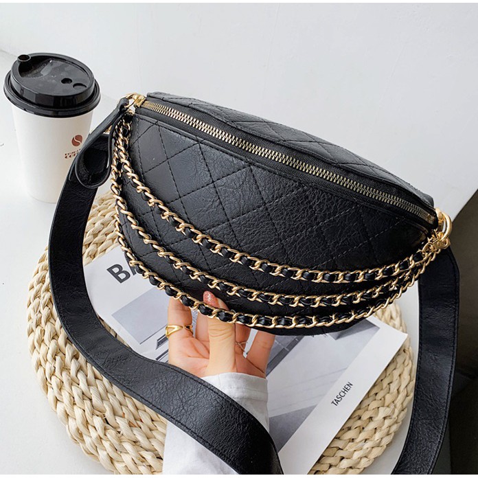 JK G799 1KG MUAT 4PCS TAS WAISTBAG FASHION WANITA IMPORT