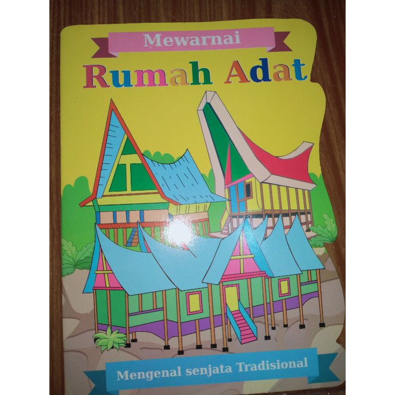 Buku Mewarnai Rumah Adat Nusantara#rumahadat#