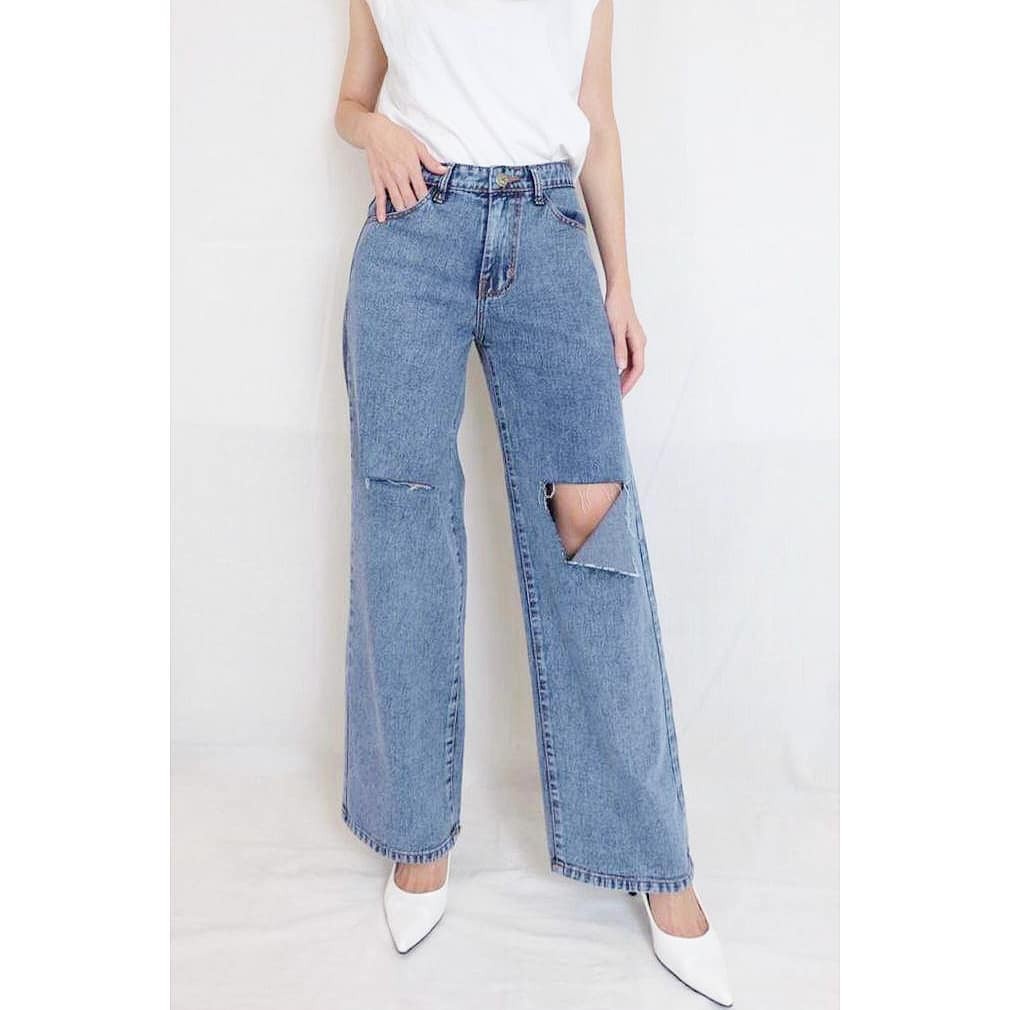 SHANA HIGHT WAIST KULOT JEANS SOBEK