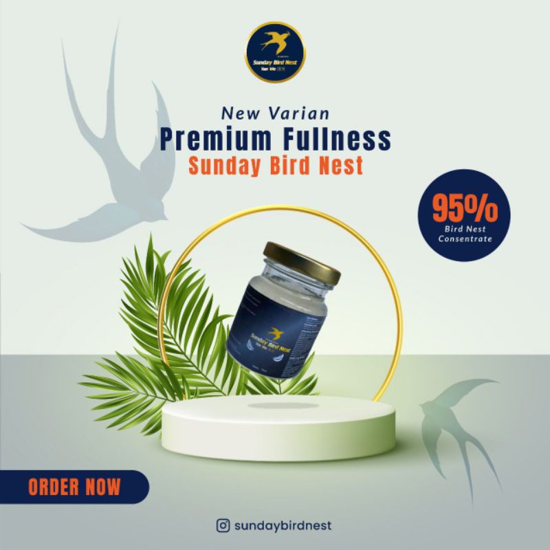 

Premium fullness 95% Bird Nest | Minuman Sarang Burung Walet asli 100% SundayBirdNest Konsentrasi 95%