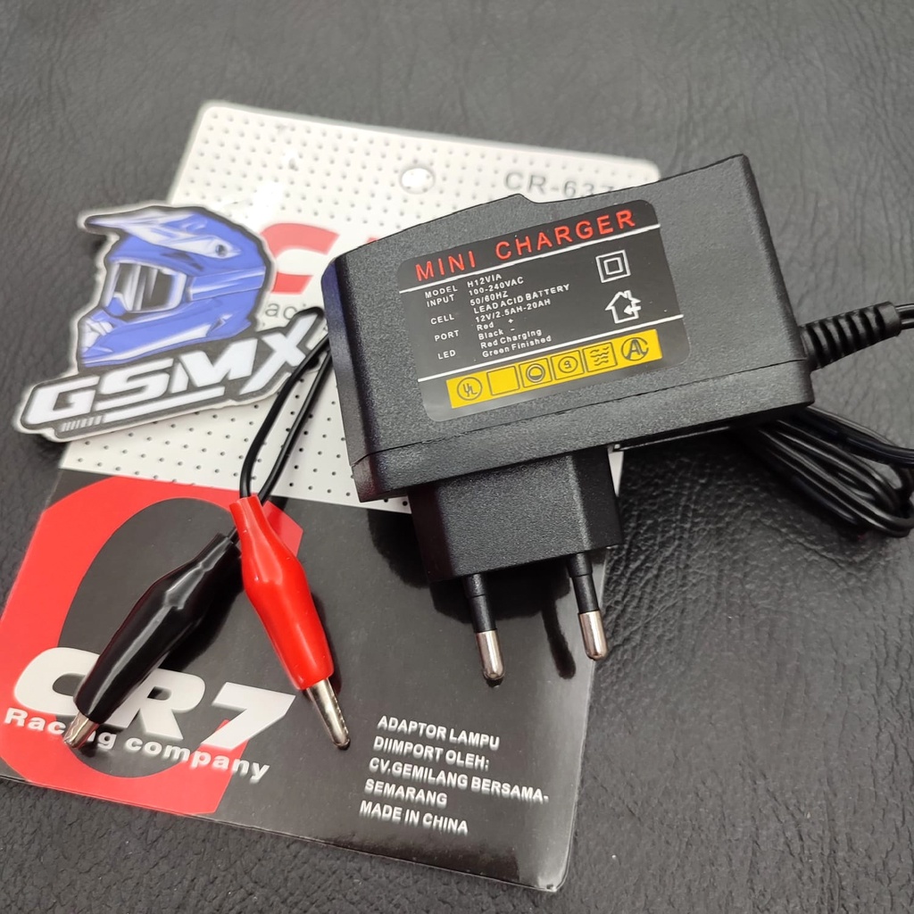 Jual CHARGER AKI MOTOR CAS BATERAI MOTOR 12V | Shopee Indonesia