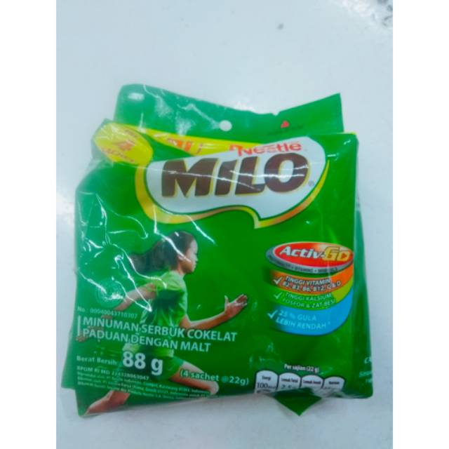

Milo Bag 88 g ( 4 x 22 g )